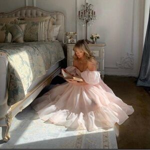 Selkie Blush Sheer Blouse